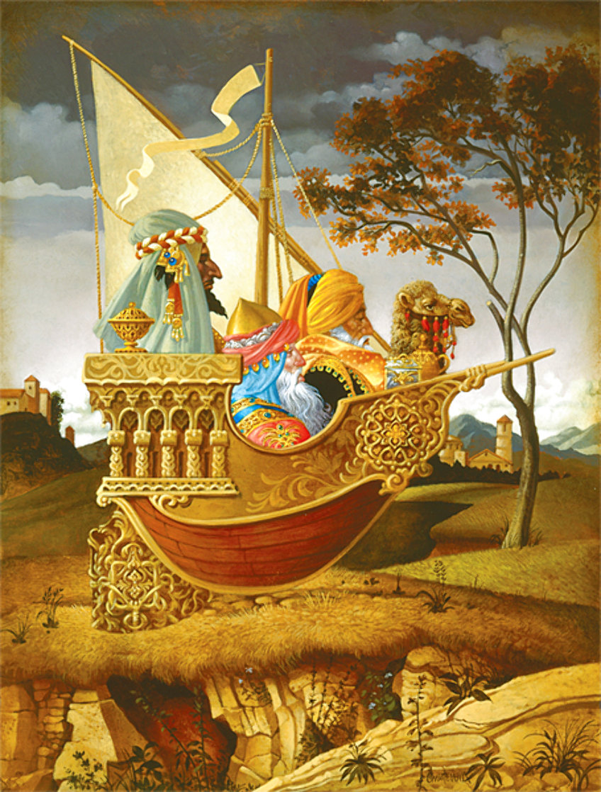 Three Wise Men in a Boat 2011 Limited Edition Print by James Christensen