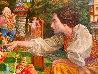 Chess Match 2011  46x84 Huge Original Painting by James Christensen - 5