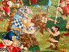 Chess Match 2011  46x84 Huge Original Painting by James Christensen - 6