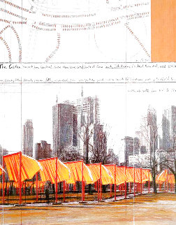 Gates, Project For Central Park, New York 2003 Limited Edition Print - Javacheff Christo Gates, Project For Central Park, New York 2003 Limited Edition Print - Javacheff Christo