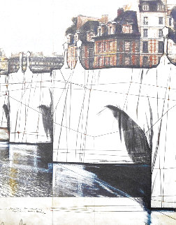 Pont Neuf 1985 Limited Edition Print - Javacheff Christo Pont Neuf 1985 Limited Edition Print - Javacheff Christo