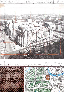 Wrapped Reichstag - Project For Berlin 1994 Limited Edition Print - Javacheff Christo Wrapped Reichstag - Project For Berlin 1994 Limited Edition Print - Javacheff Christo