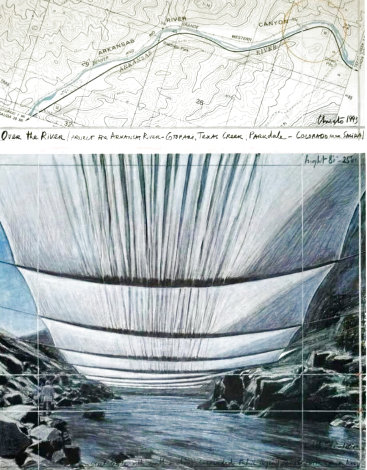 Over the River 1999 HS Limited Edition Print - Javacheff Christo