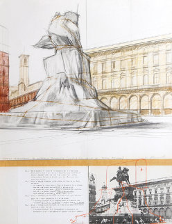 Wrapped Monument of Vittorio Emanuele Limited Edition Print - Javacheff Christo Wrapped Monument of Vittorio Emanuele Limited Edition Print - Javacheff Christo