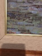 Lily Pads 1989 48x38 Super Huge Original Painting by Lau Chun - 4 Lily Pads 1989 48x38 Super Huge Original Painting by Lau Chun - 4