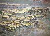 Lily Pads 1989 48x38 Original Painting by Lau Chun - 0 Lily Pads 1989 48x38 Original Painting by Lau Chun - 0