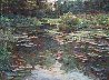 Water Garden 1989 48x38 Original Painting by Lau Chun - 0 Water Garden 1989 48x38 Original Painting by Lau Chun - 0