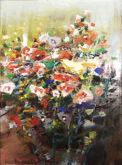 Mixed Bouquet 20x16 Original Painting - Lau Chun Mixed Bouquet 20x16 Original Painting - Lau Chun