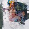 Untitled Nude 1974 36x36 Original Painting by Lau Chun - 0