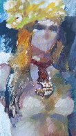 Untitled Nude 1974 36x36 Original Painting by Lau Chun - 2 Untitled Nude 1974 36x36 Original Painting by Lau Chun - 2