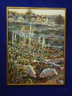 Lovers Point, Monterey Ca Triptych 1996 50x114 Super Huge Mural Original Painting by Lau Chun - 2 Lovers Point, Monterey Ca Triptych 1996 50x114 Super Huge Mural Original Painting by Lau Chun - 2