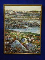 Lovers Point, Monterey Ca Triptych 1996 50x114 Super Huge Mural Original Painting by Lau Chun - 3 Lovers Point, Monterey Ca Triptych 1996 50x114 Super Huge Mural Original Painting by Lau Chun - 3