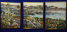 Lovers Point, Monterey Ca Triptych 1996 50x114 Mural Original Painting by Lau Chun - 0 Lovers Point, Monterey Ca Triptych 1996 50x114 Mural Original Painting by Lau Chun - 0