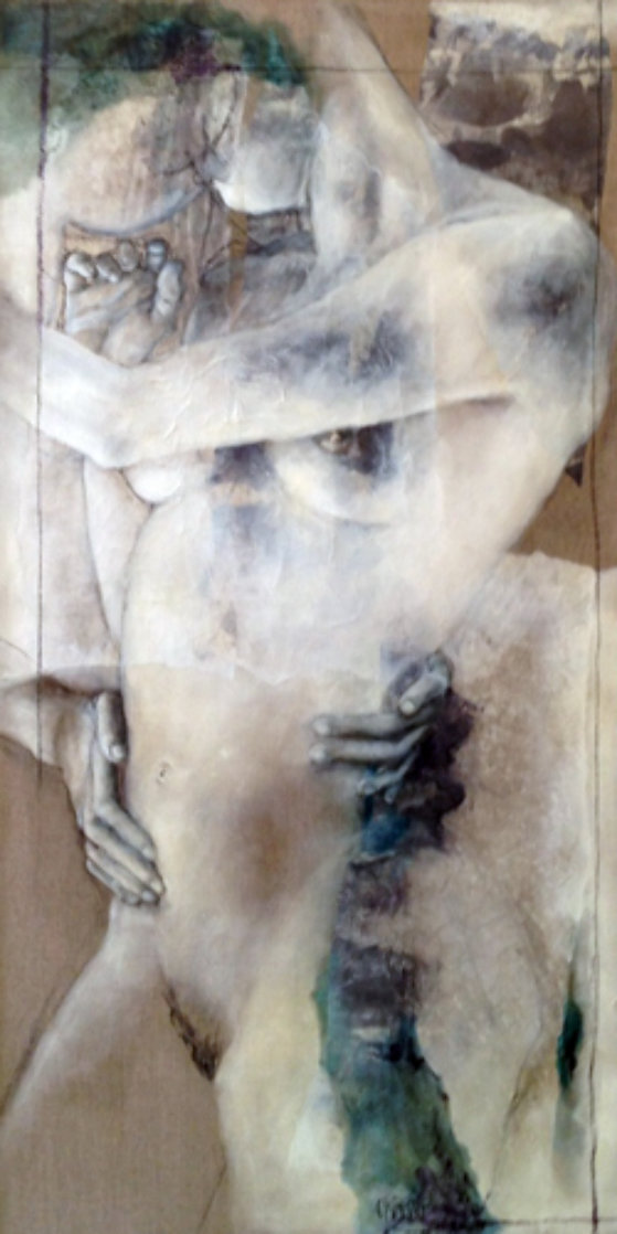 Ambiguite I 2001 56x33 Super Huge Original Painting by Viviane Cisinski Ambiguite I 2001 56x33 Super Huge Original Painting by Viviane Cisinski