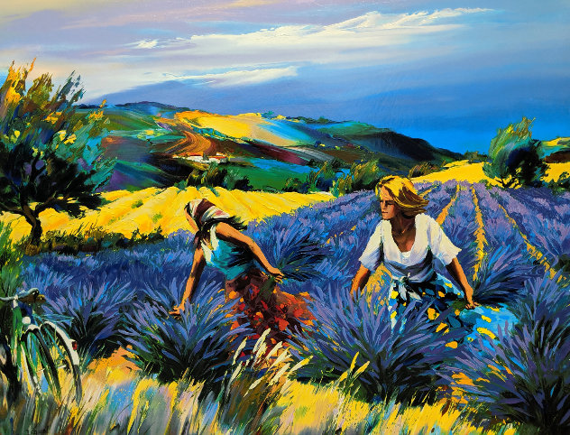 Lavender Fields 2001 Limited Edition Print by Christian Jequel