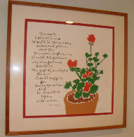 Mary's Geraniums 1980 HS Limited Edition Print by Mary Corita Kent - 1 Mary's Geraniums 1980 HS Limited Edition Print by Mary Corita Kent - 1