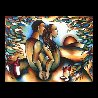 Lovers At Sunset 36x48 Huge Limited Edition Print by Stephanie Clair - 1