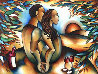 Lovers At Sunset 36x48 Huge Limited Edition Print by Stephanie Clair - 0