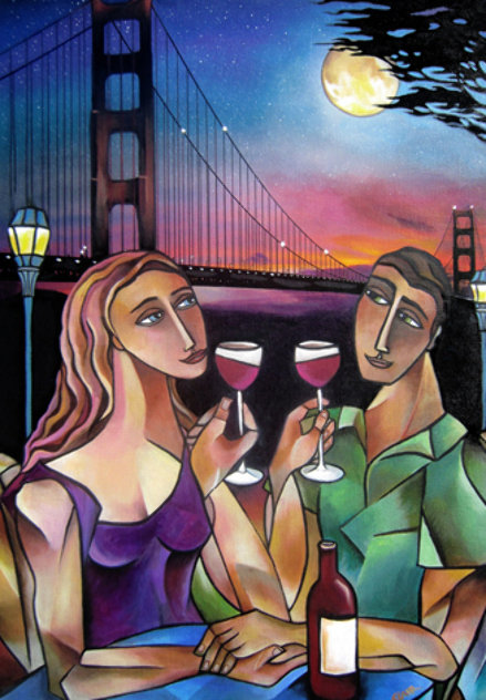 Golden Gate Romance 30x22 Limited Edition Print by Stephanie Clair