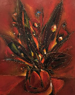 Etude Floral 2002 72x60 Huge Original Painting by Jean Claude Gaugy - 1 Etude Floral 2002 72x60 Huge Original Painting by Jean Claude Gaugy - 1