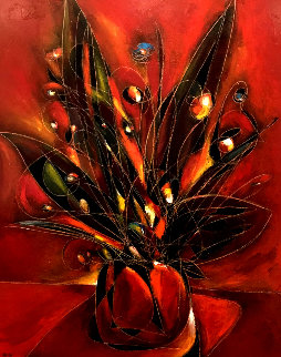 Etude Floral 2002 72x60 Super Huge Original Painting - Jean Claude Gaugy Etude Floral 2002 72x60 Super Huge Original Painting - Jean Claude Gaugy