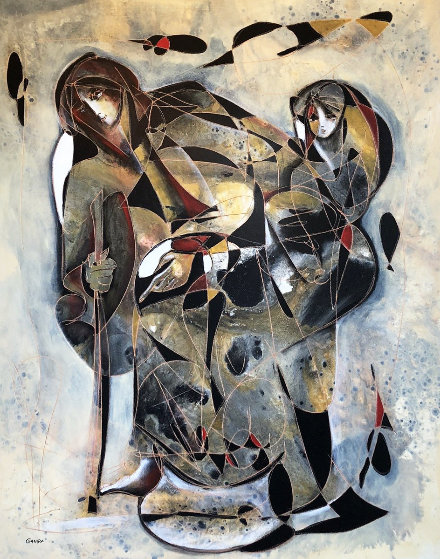 Voyage Journey Of A Mother Jean Claude Gaugy Original Painting