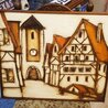 Untitled Street Scene 1982 22x25 Early Carved Wood Wall Sculpture Sculpture by Jean Claude Gaugy - 1