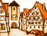 Untitled Street Scene 1982 22x25 Early Carved Wood Wall Sculpture Sculpture by Jean Claude Gaugy - 0