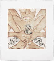 Geography Suite of 4 1992 Limited Edition Print by Francesco Clemente - 2 Geography Suite of 4 1992 Limited Edition Print by Francesco Clemente - 2