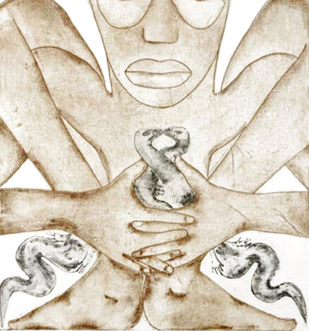 Geography 1992 Suite of 4 Etchings Limited Edition Print - Francesco Clemente