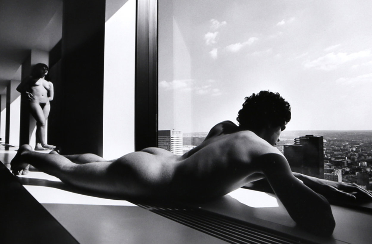 Man And Woman At Window 1980 Photography by Lucien Clergue Man And Woman At Window 1980 Photography by Lucien Clergue