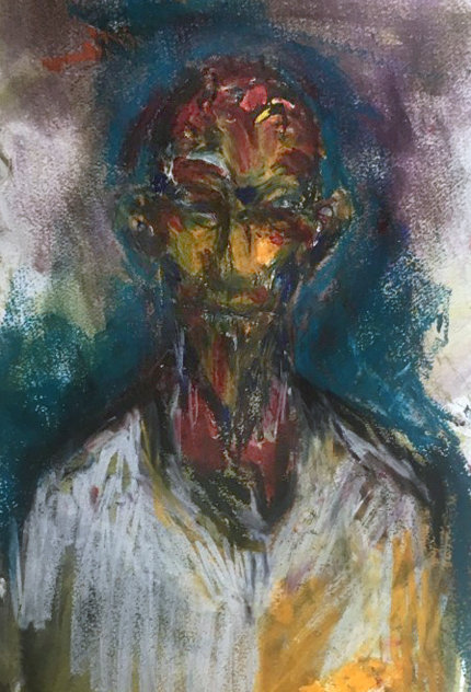 Mystery Man Watercolor 2016 25x18 Watercolor by Clive Barker