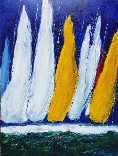 Yacht Race 2006 40x30 Huge Original Painting - Christian Nesvadba Yacht Race 2006 40x30 Huge Original Painting - Christian Nesvadba