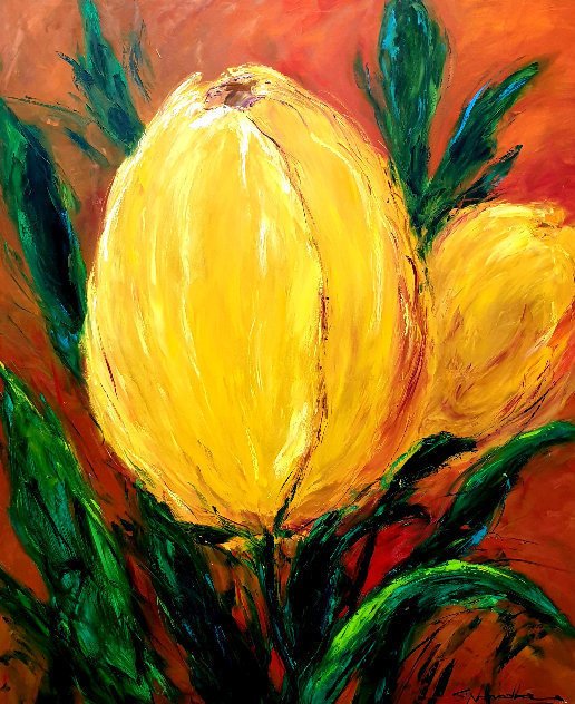 Tulip 2006 45x36 Huge Original Painting by Christian Nesvadba