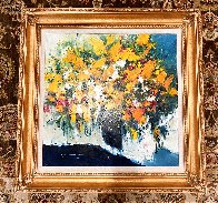 Untitled Floral 2006 40x40 - Huge Original Painting by Christian Nesvadba - 1