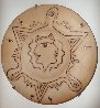 Hommage Aux Etrusques Ceramic Terracotta Plate 1958 Sculpture by Jean Cocteau - 1
