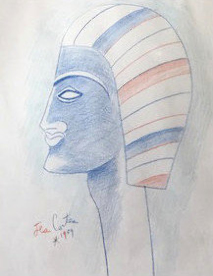 Untitled Drawing 1959 24x20 Drawing by Jean Cocteau Untitled Drawing 1959 24x20 Drawing by Jean Cocteau