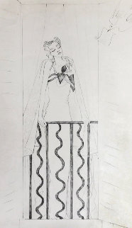 Elegante a Sa Fenêtre Et Oiseau Messager Drawing 1935 25x20 Works on Paper (not prints) - Jean Cocteau Elegante a Sa Fenêtre Et Oiseau Messager Drawing 1935 25x20 Works on Paper (not prints) - Jean Cocteau