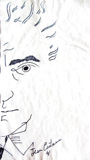 Self Portrait 12x7 HS Drawing - Jean Cocteau