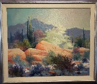 Sonoran Desert 1989 37x43 Super Huge Original Painting by James Coleman - 1 Sonoran Desert 1989 37x43 Super Huge Original Painting by James Coleman - 1