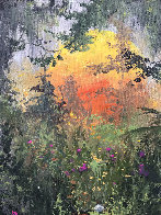 Low Lying Lilies 2009 28x34 Original Painting by James Coleman - 2 Low Lying Lilies 2009 28x34 Original Painting by James Coleman - 2