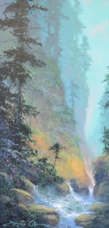 Sounds of Serenity 1998 40x26 Original Painting - James Coleman
