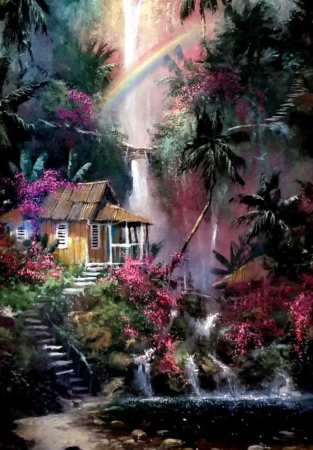 Rainbow Falls AP 2004 Embellished Limited Edition Print by James Coleman