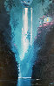 Evening Paradise 2003 44x32 Huge Original Painting by James Coleman - 0