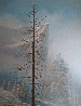 Untitled Painting (Yosemite Landscape) 36x30 - California Original Painting by James Coleman - 0