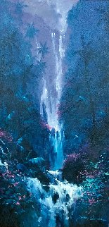 Evening Paradise 45x27 Super Huge Original Painting - James Coleman Evening Paradise 45x27 Super Huge Original Painting - James Coleman