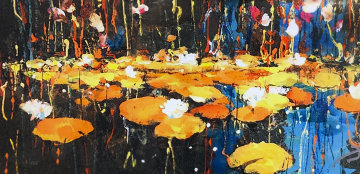 Lilypond of Light 2018 Embellished Limited Edition Print - James Coleman Lilypond of Light 2018 Embellished Limited Edition Print - James Coleman