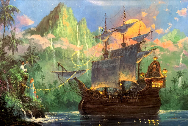 Pan on Board AP Disney - Framed Giclee on Canvas Limited Edition Print by James Coleman