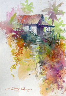 Steps to Paradise Watercolor 2003 22x15 Watercolor - James Coleman Steps to Paradise Watercolor 2003 22x15 Watercolor - James Coleman