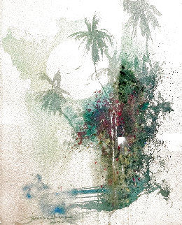 Moonlit Waters Watercolor 2006 27x23 Watercolor - James Coleman Moonlit Waters Watercolor 2006 27x23 Watercolor - James Coleman